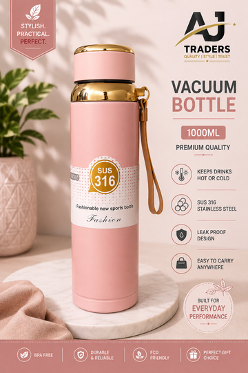 STEEL BOTTLE 1000ML GOLD