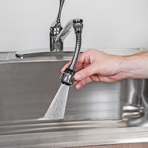 Flexible Faucet Sprayer Attachment – 360° Rotating Sink Shower Head with Powerful Water Spray | Kitchen & Bathroom Tap Nozzle