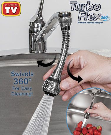 Flexible Faucet Sprayer Attachment – 360° Rotating Sink Shower Head with Powerful Water Spray | Kitchen & Bathroom Tap Nozzle