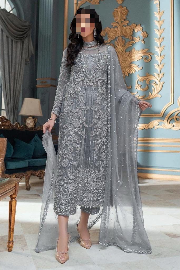 Premium Full Net Suit with Satin Silk