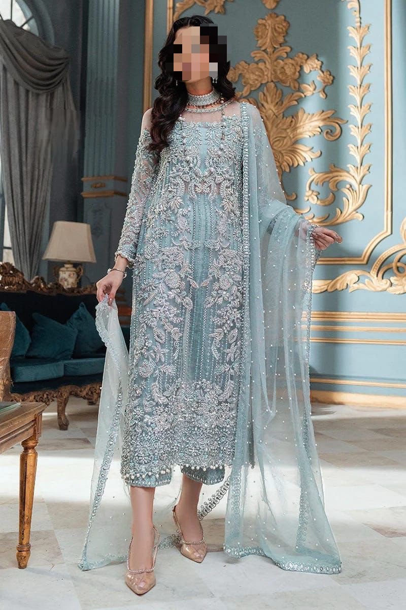 Premium Full Net Suit with Satin Silk