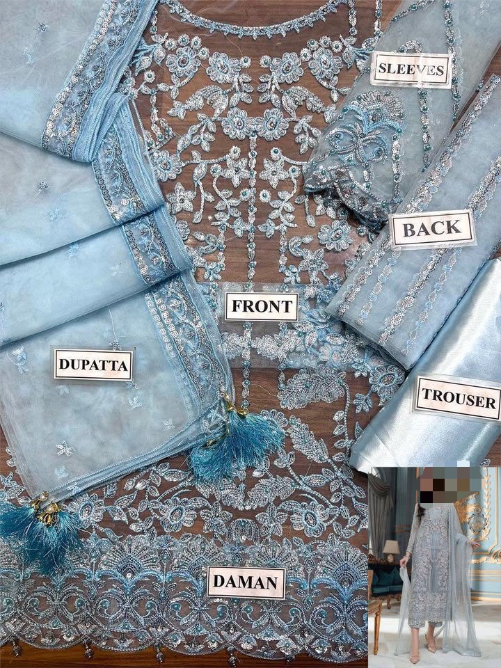 Premium Full Net Suit with Satin Silk