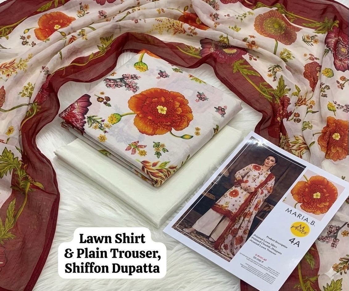 MIX BRANDS LAWN WITH CHIFFON DUPATTA COLLECTION OPENING