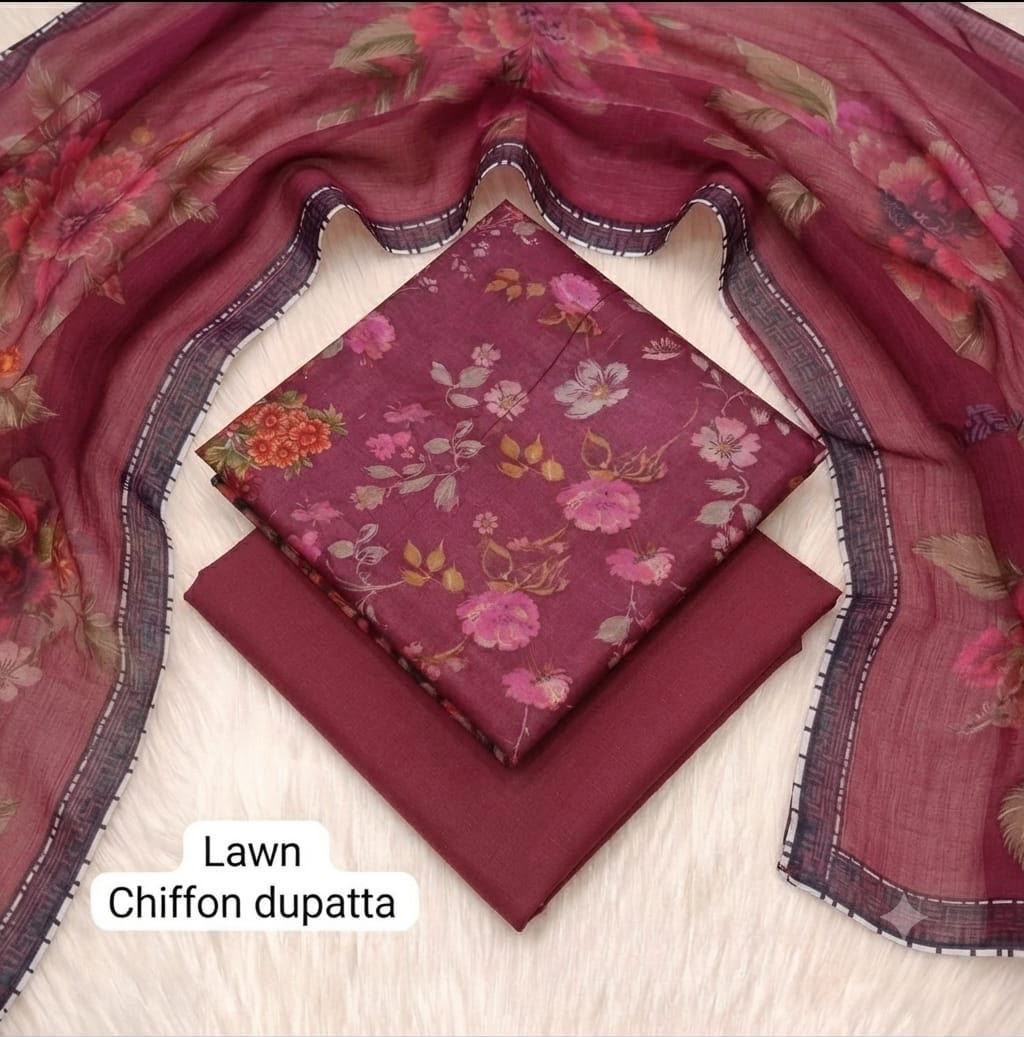 MIX BRANDS LAWN WITH CHIFFON DUPATTA COLLECTION OPENING
