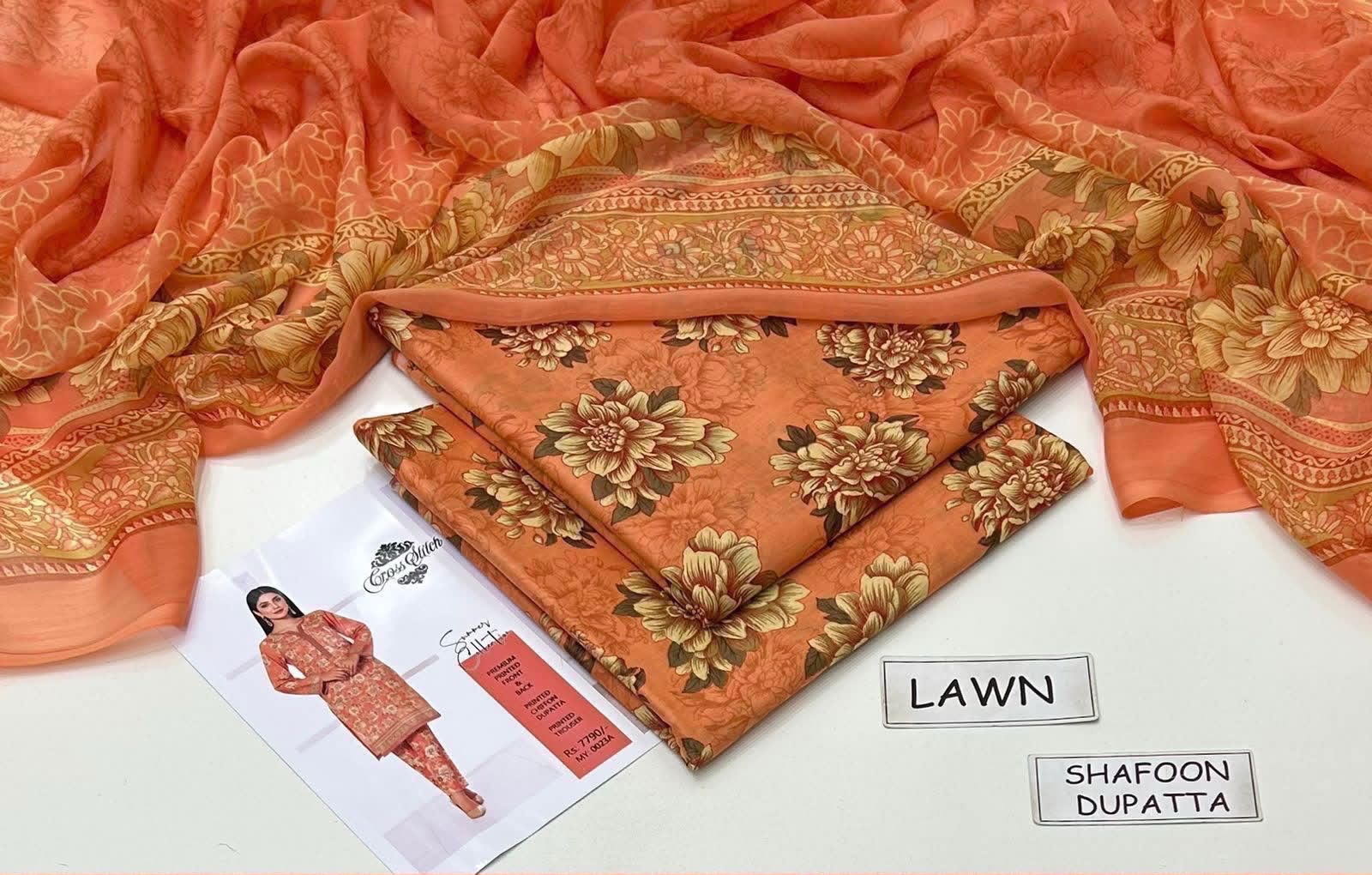 MIX BRANDS LAWN WITH CHIFFON DUPATTA COLLECTION OPENING