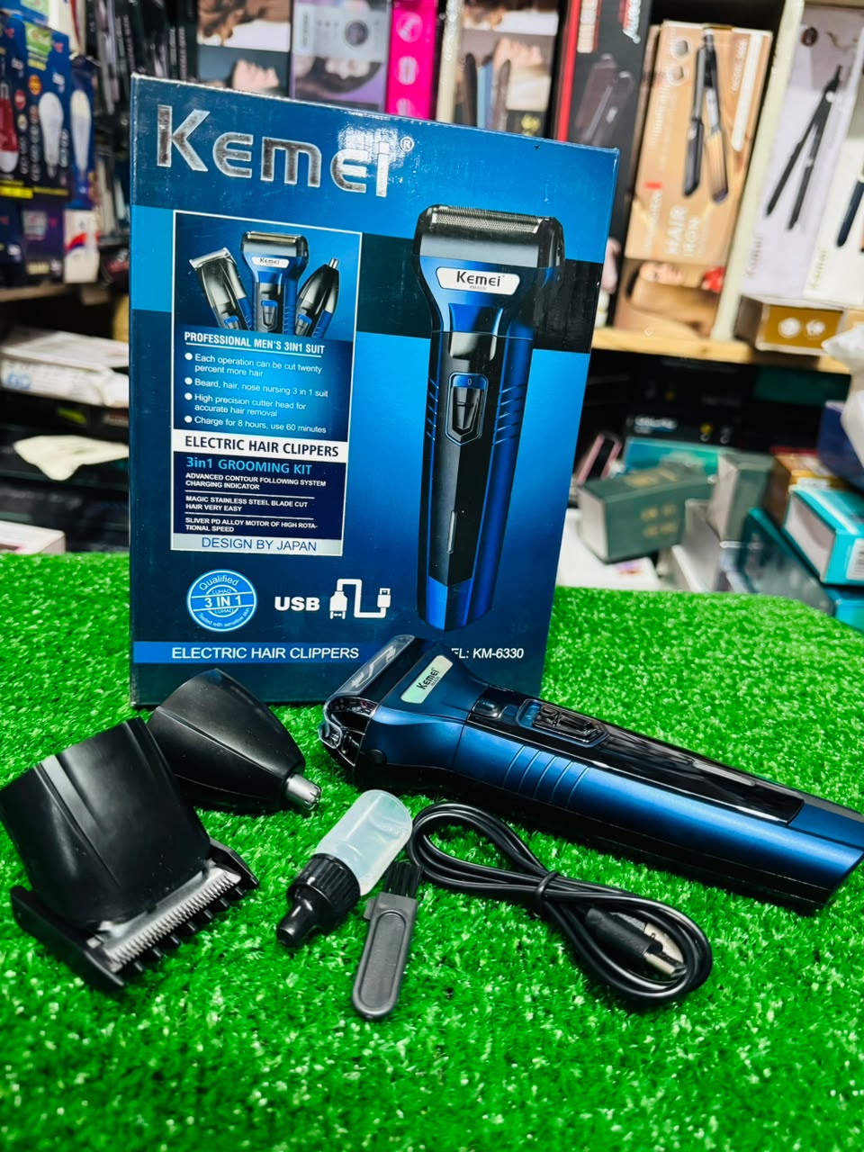kemei electric hair clipper 3in1
